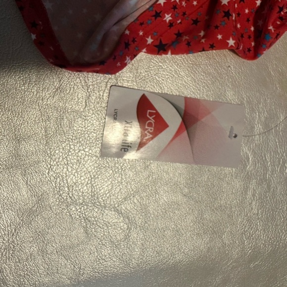 Lands' End Red Floral Women's Swim Dress - Picture 5 of 8